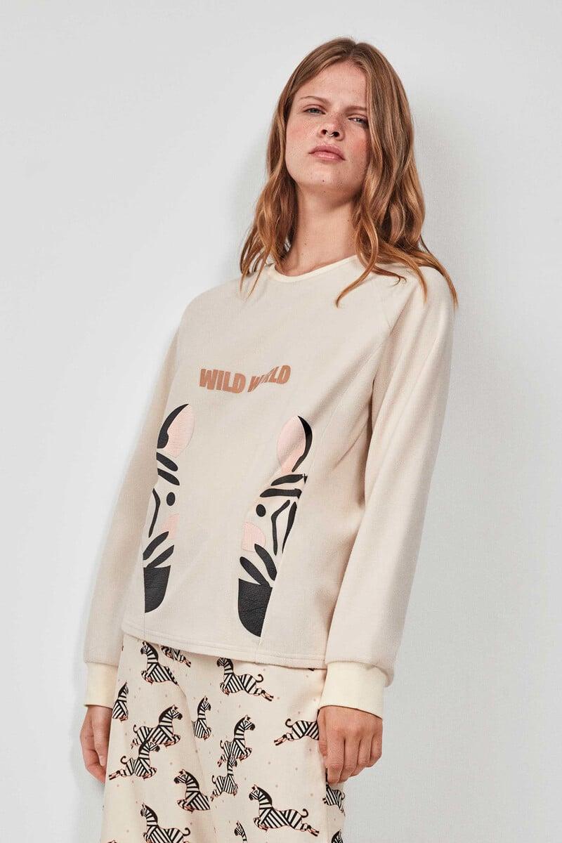 Cortefiel Pijama Estampado Micropolar