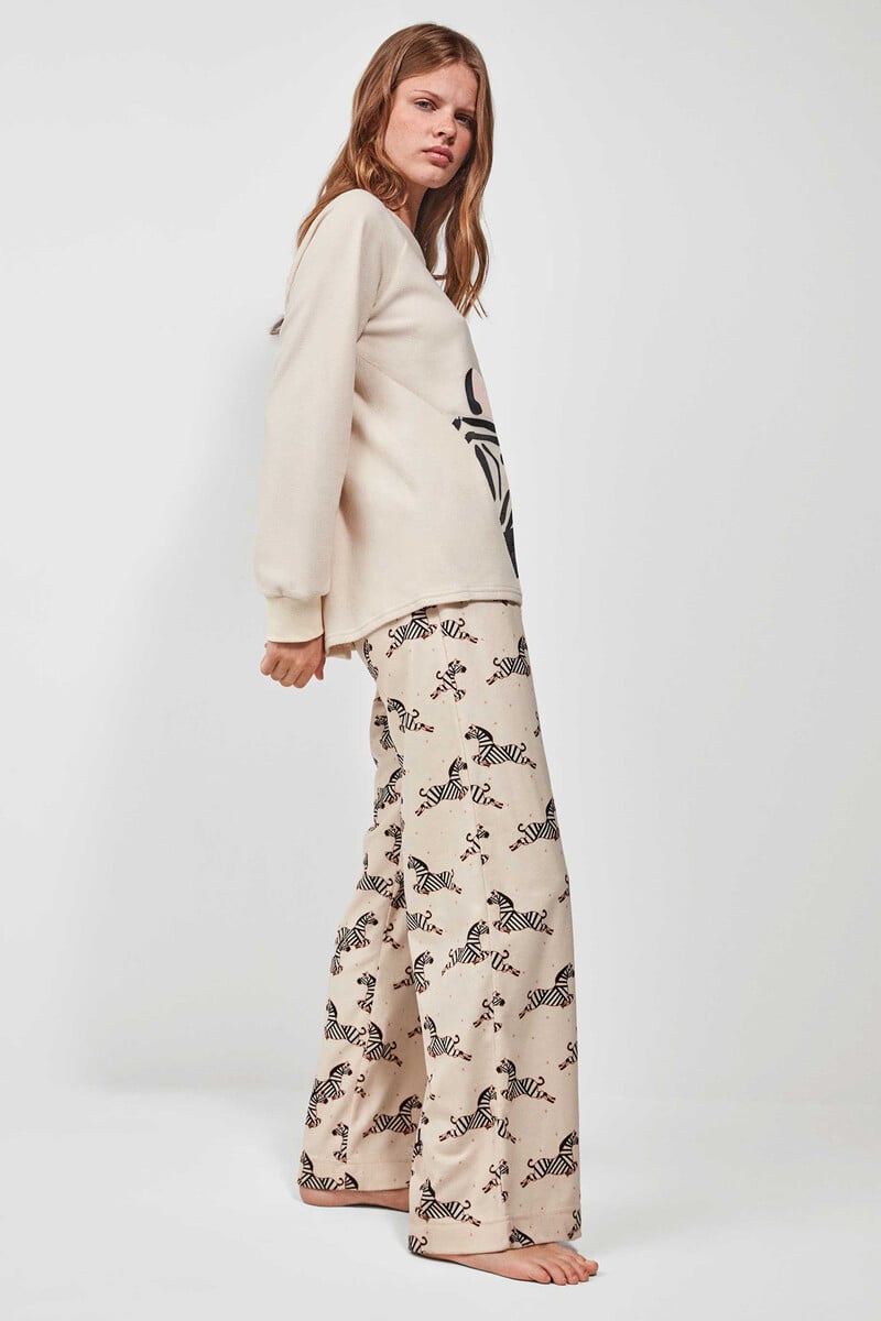 Cortefiel Pijama Estampado Micropolar