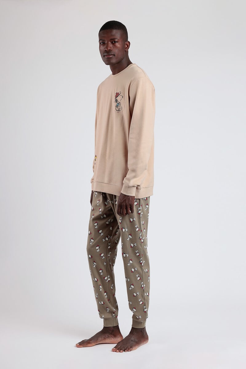 Cortefiel Pijama Hombre Felpa Beagle Scouts Snoopy