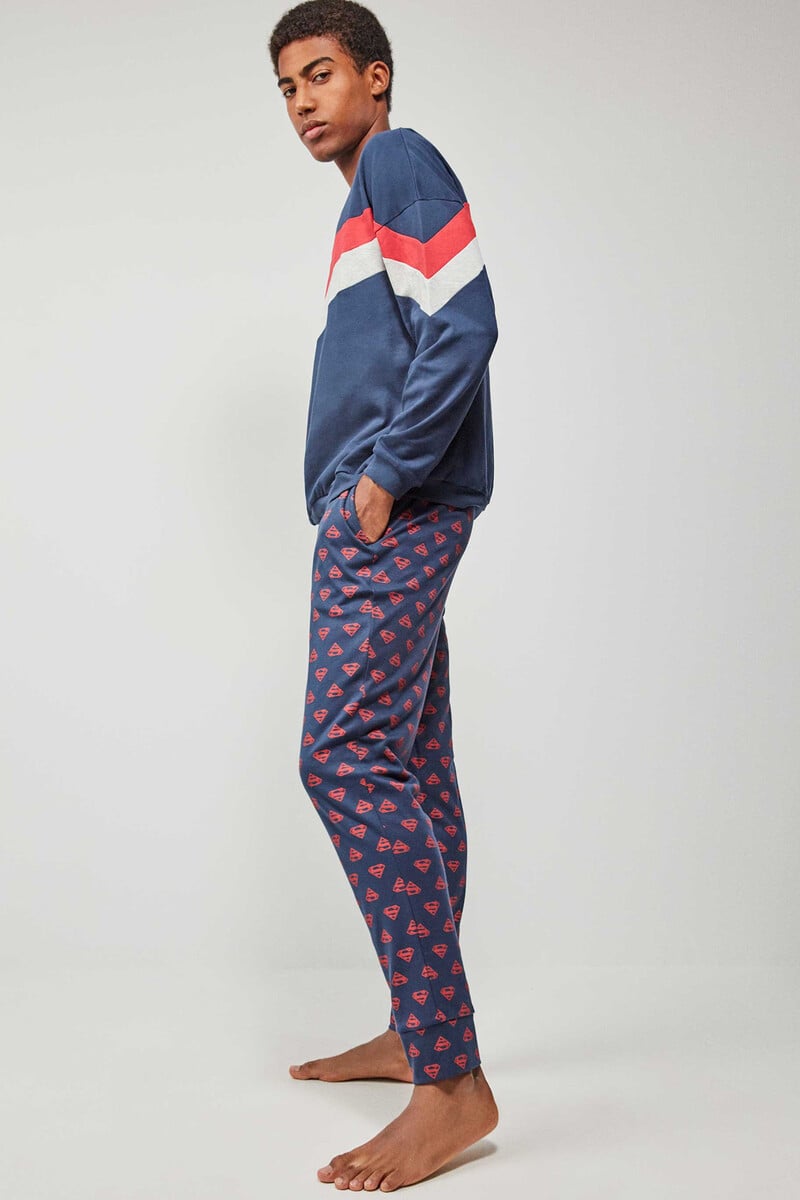 Cortefiel Pijama Largo De Hombre Super Man