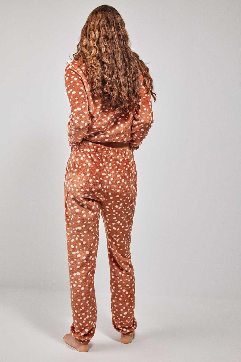 Cortefiel Pijama Largo Estampado Animal Print
