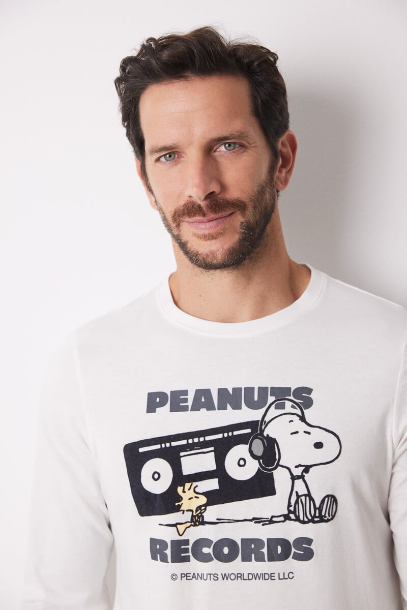 Cortefiel Pijama largo hombre 100% algodón Snoopy