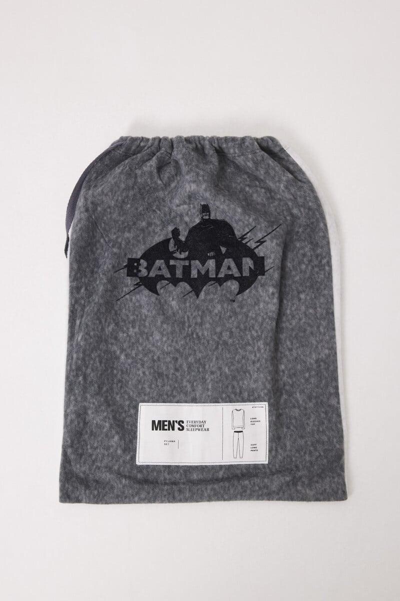 Cortefiel Pijama Largo Hombre Polar "Batman"
