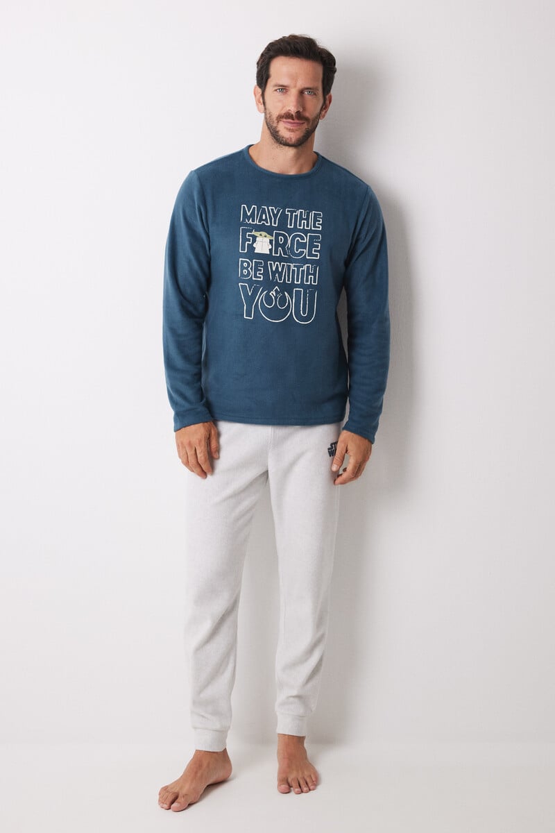 Cortefiel Pijama largo hombre polar "Grogu"