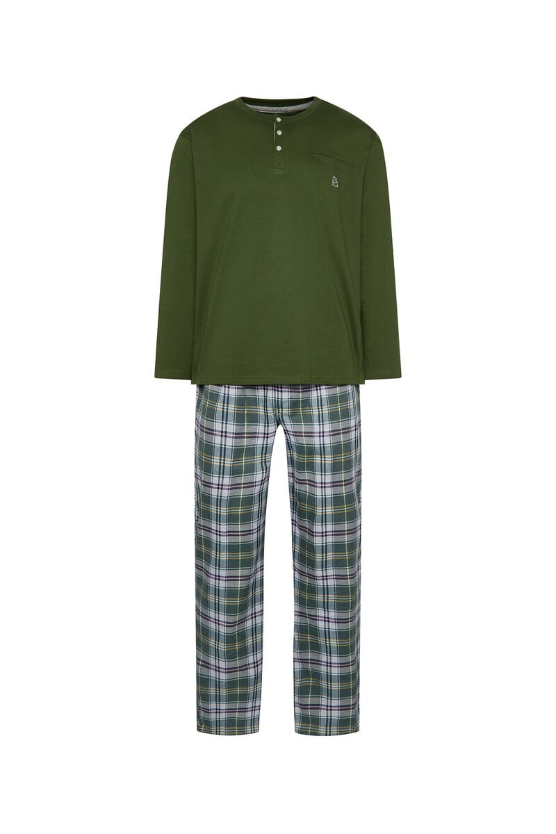 Cortefiel Pijama largo hombre verde