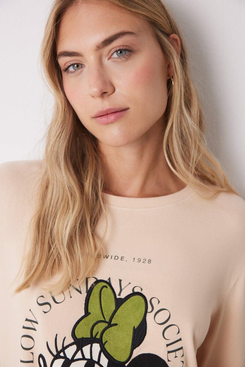 Cortefiel Pijama Largo Minnie Manga Larga