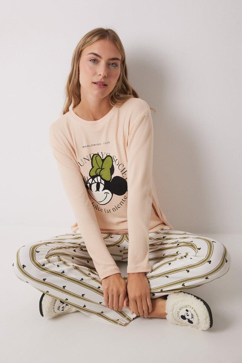 Cortefiel Pijama largo Minnie manga larga