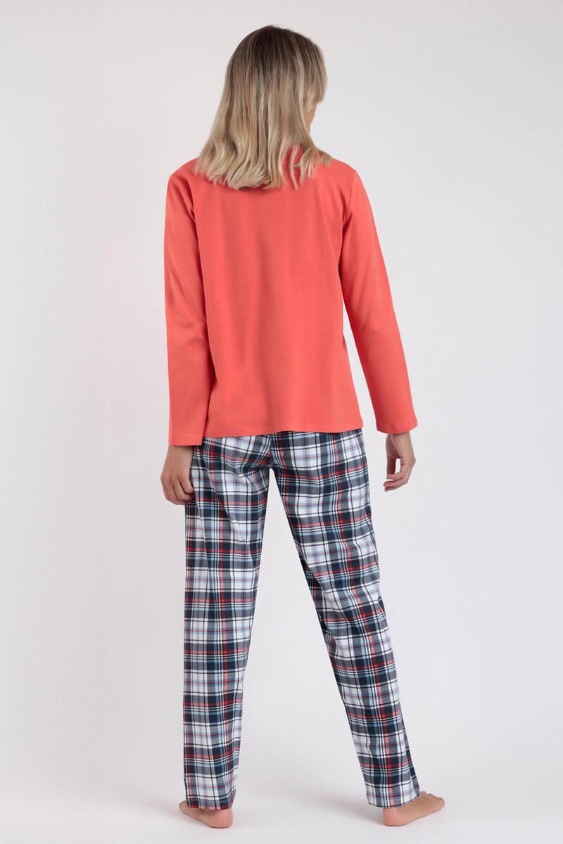 Cortefiel Pijama Largo Mujer Mickey Cuadros