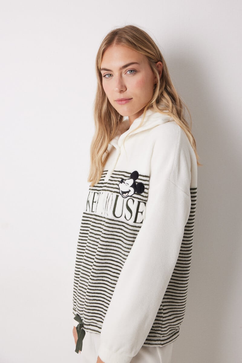 Cortefiel Pijama Largo Polar Mickey Mouse