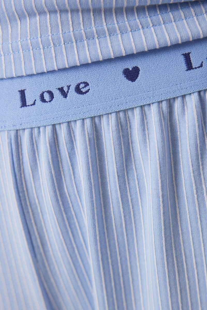 Cortefiel Pijama Largo Textura Acanalada Snoopy