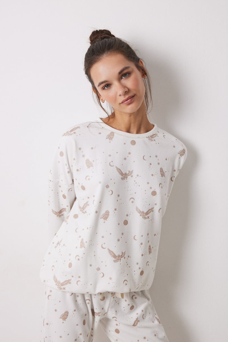 Cortefiel Pijama Terciopelo Elástico Harry Potter