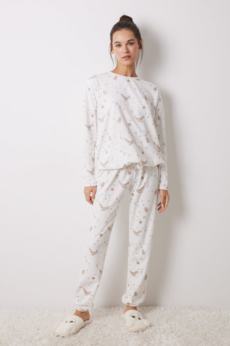 Cortefiel Pijama terciopelo elástico Harry Potter