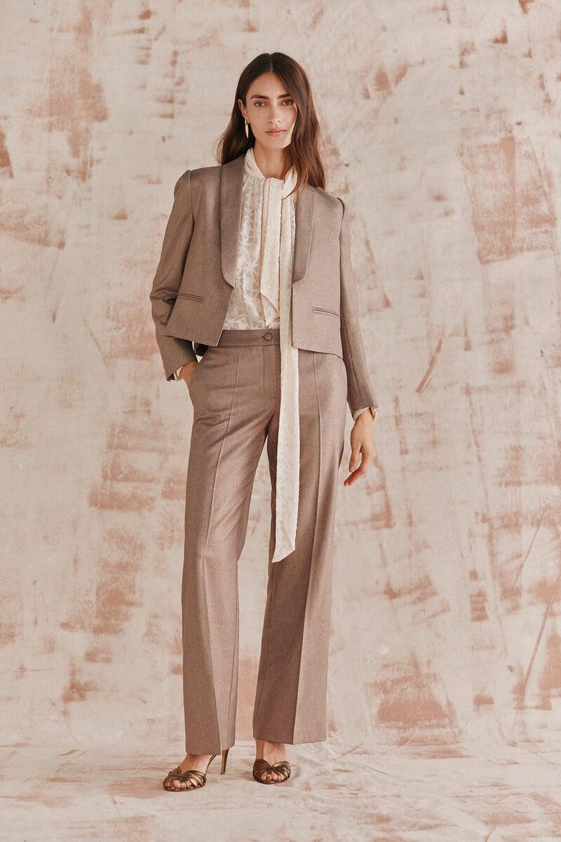 Cortefiel Pilar. Pantalón amplio con lurex
