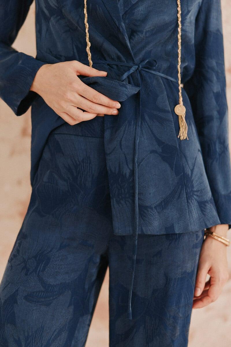 Cortefiel Pili. Pantalones Jacquard