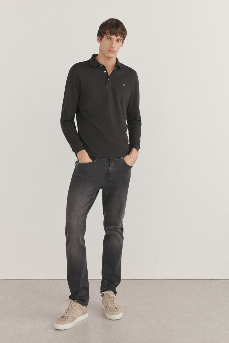 Cortefiel Polo Básico Piqué Manga Larga