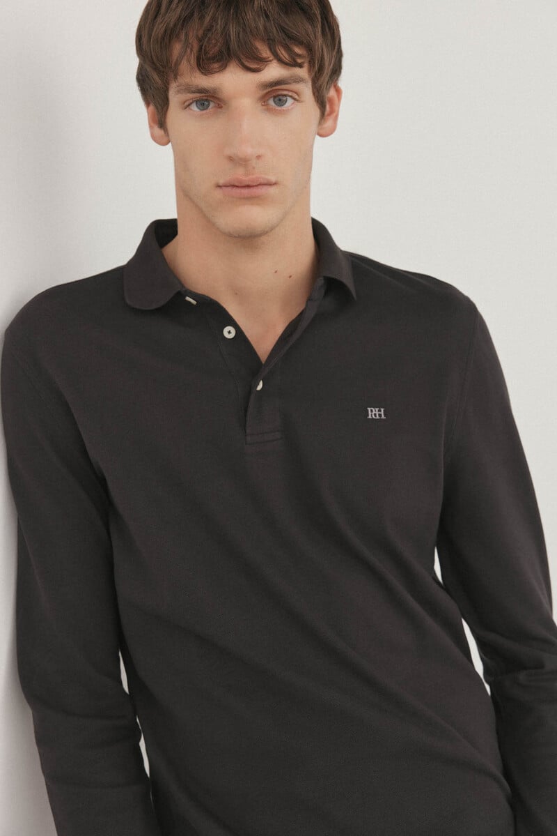 Cortefiel Polo básico piqué manga larga