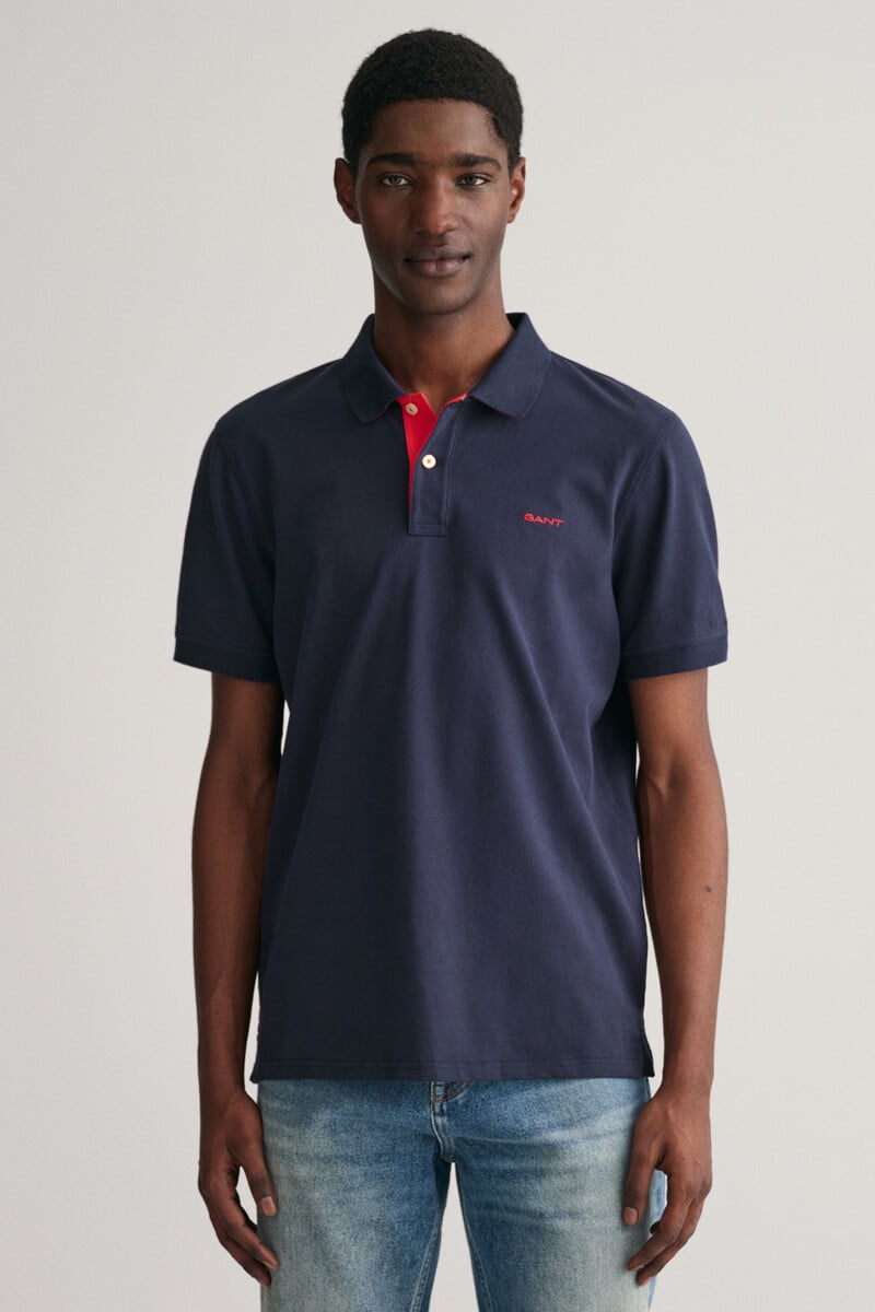 Cortefiel Polo de piqué en contraste