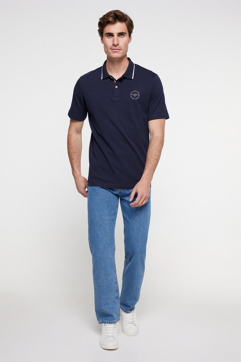 Cortefiel Polo Liso