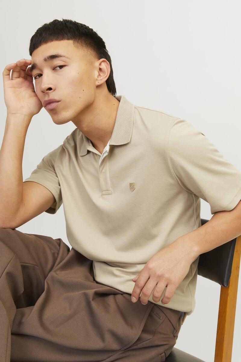 Cortefiel Polo liso regular fit