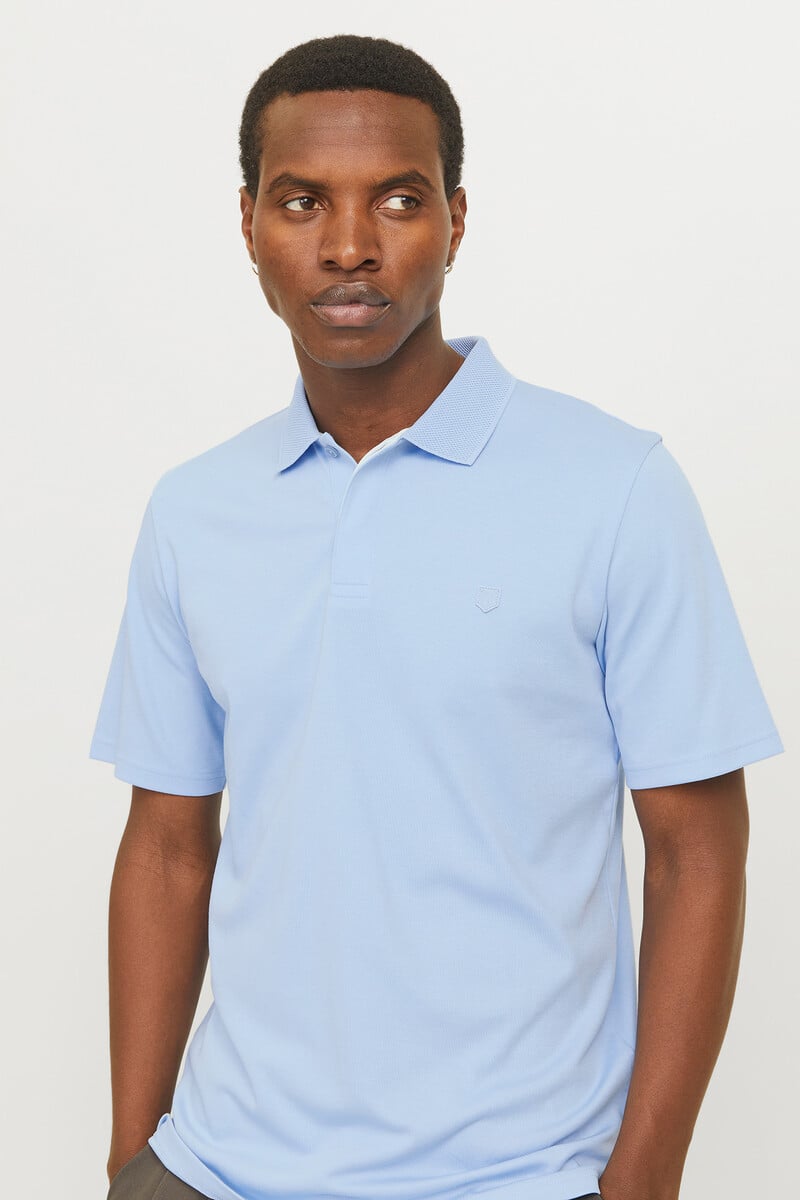 Cortefiel Polo liso regular fit