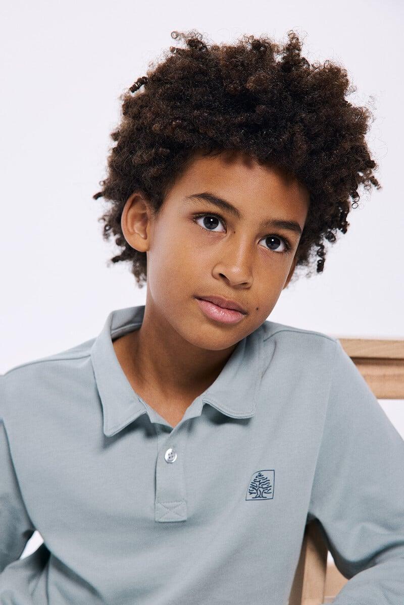 Cortefiel Polo Manga Larga árbol Niño