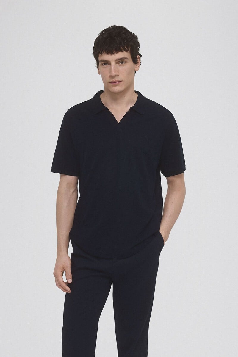 Cortefiel Polo Piqué Tencel