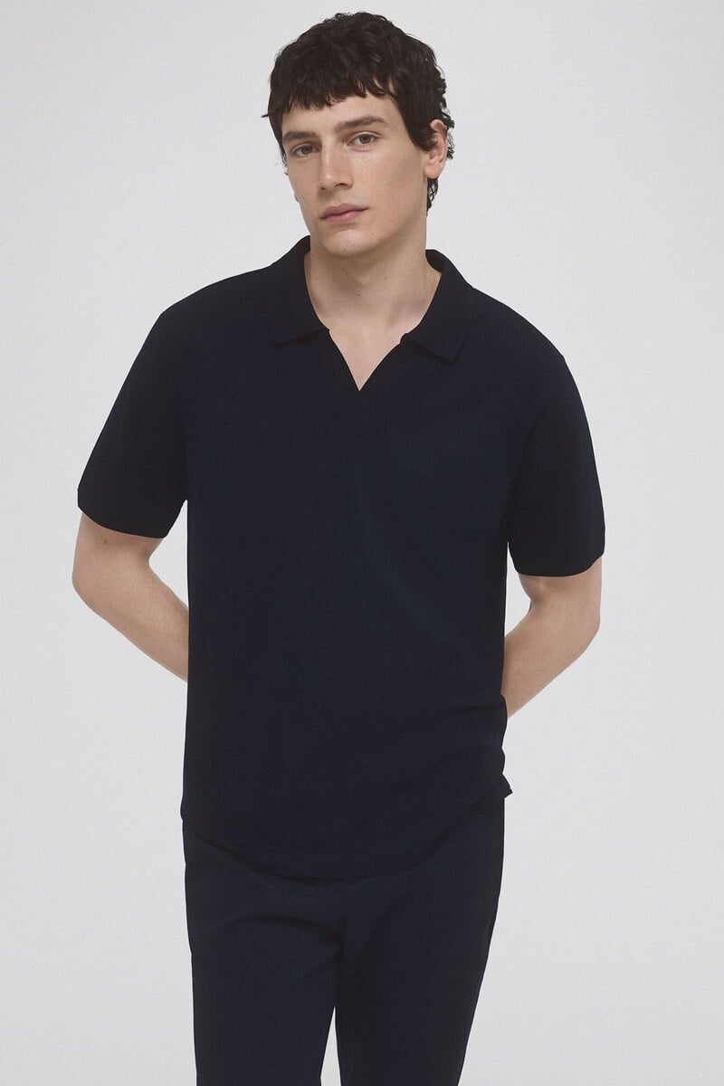 Cortefiel Polo Piqué Tencel