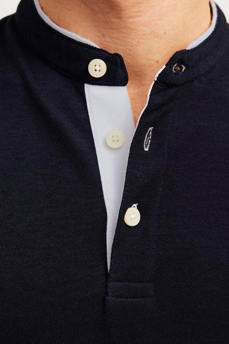 Cortefiel Polo Slim Fit Cuello Mao