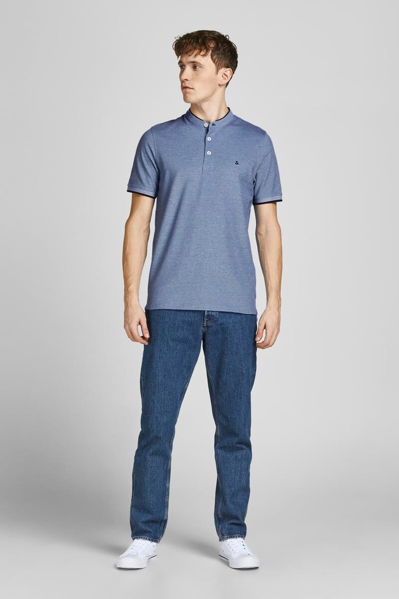Cortefiel Polo Slim Fit Cuello Mao