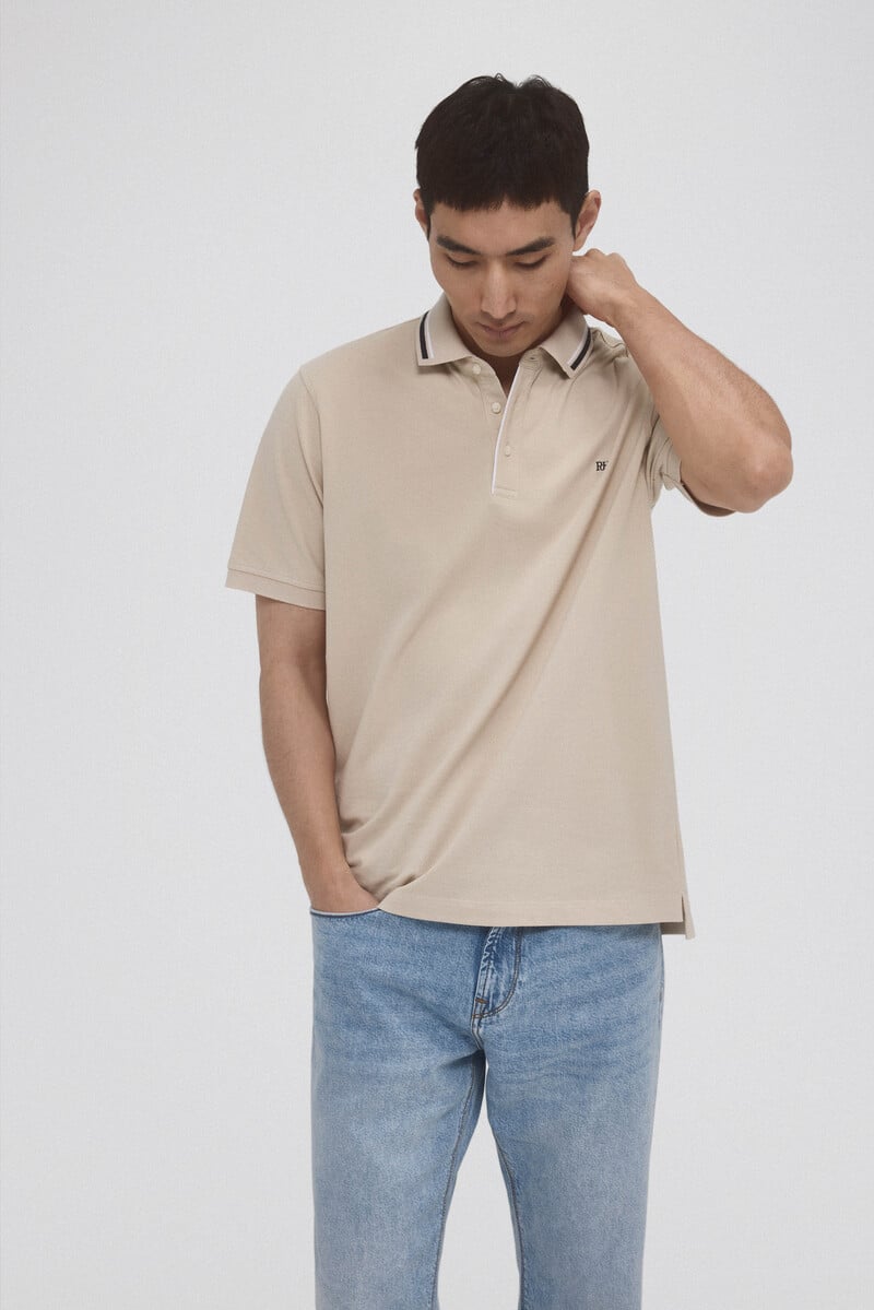 Cortefiel Polo Tips En Cuello