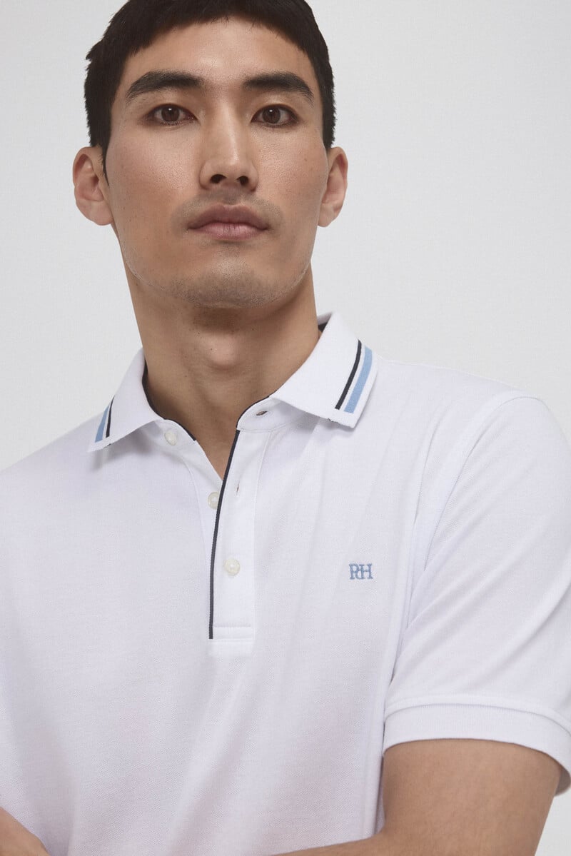 Cortefiel Polo tips en cuello