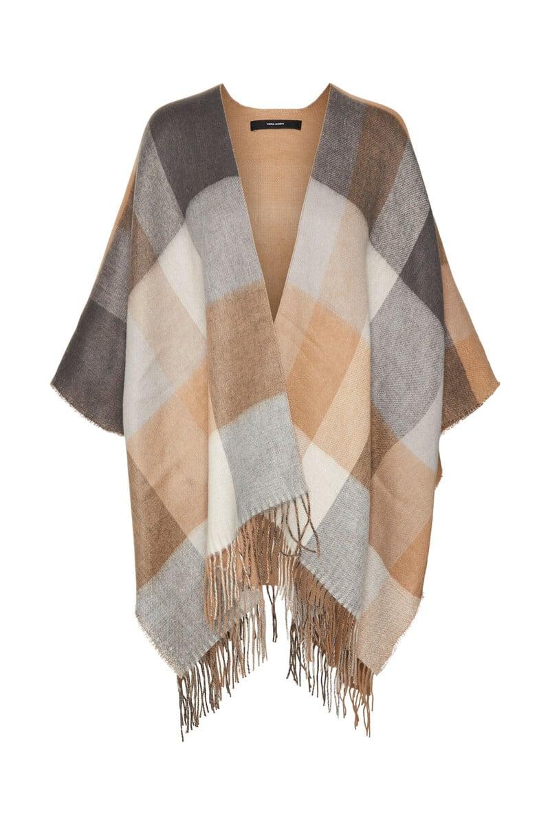 Cortefiel Poncho De Mujer Tejido Suave