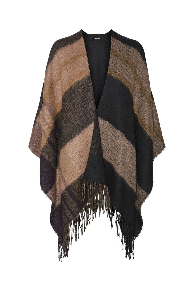 Cortefiel Poncho De Mujer Tejido Suave