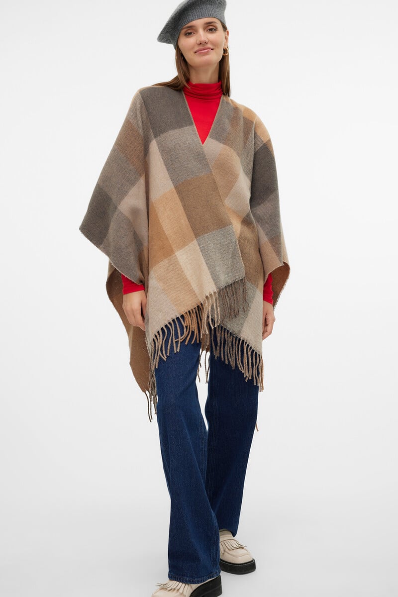 Cortefiel Poncho de mujer tejido suave