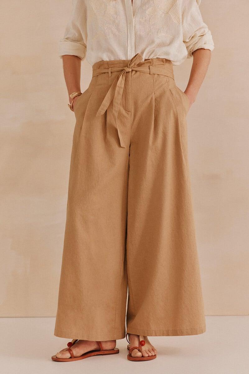 Cortefiel Pulia. Pantalones Anchos