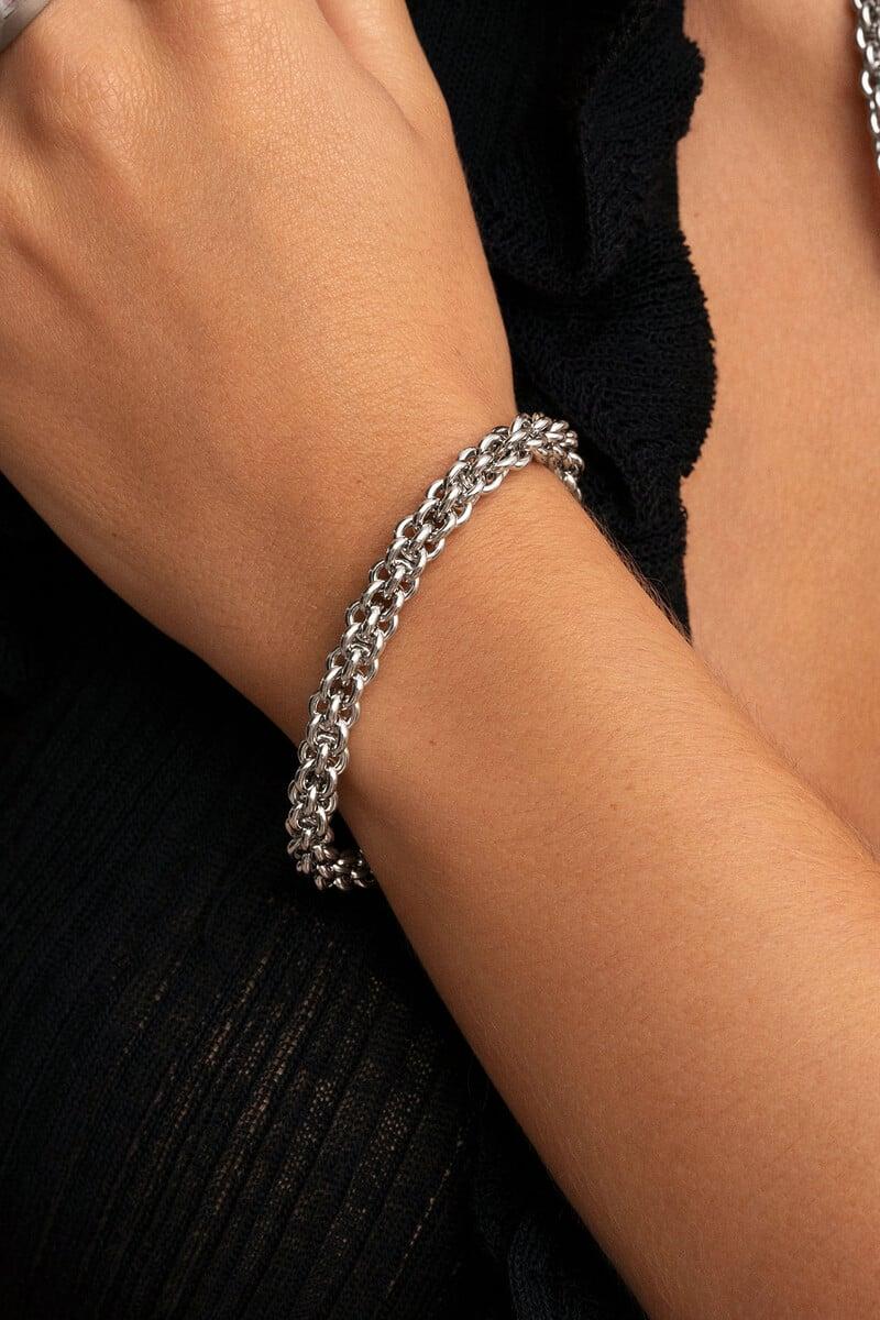 Cortefiel Pulsera Big Rope Acero