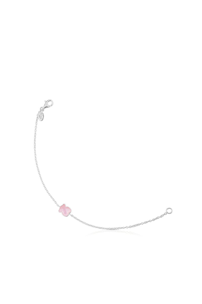 Cortefiel Pulsera De Plata Con Cuarcita