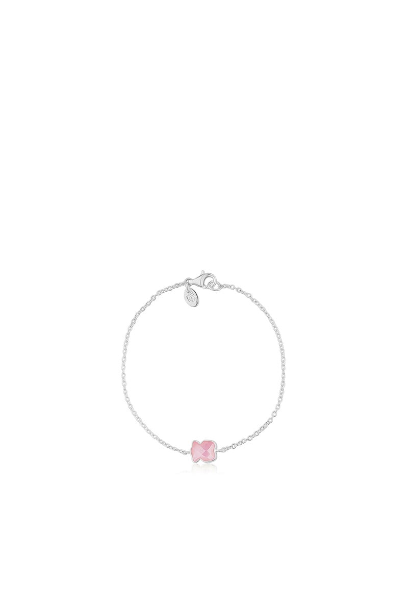 Cortefiel Pulsera De Plata Con Cuarcita
