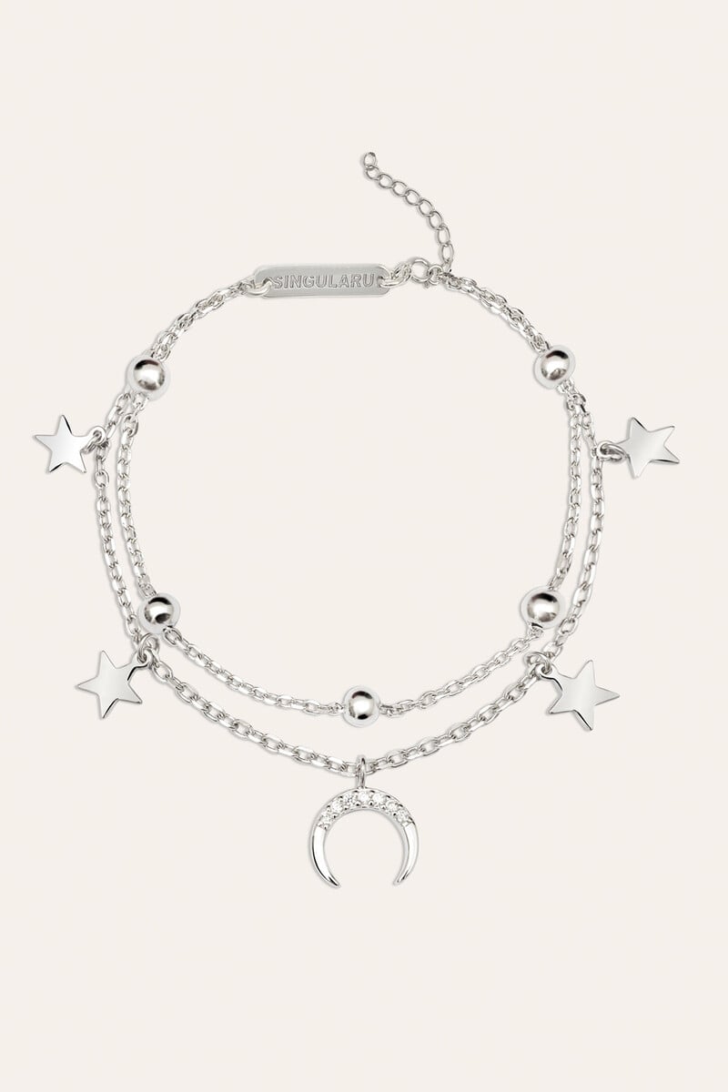 Cortefiel Pulsera Lunera Plata