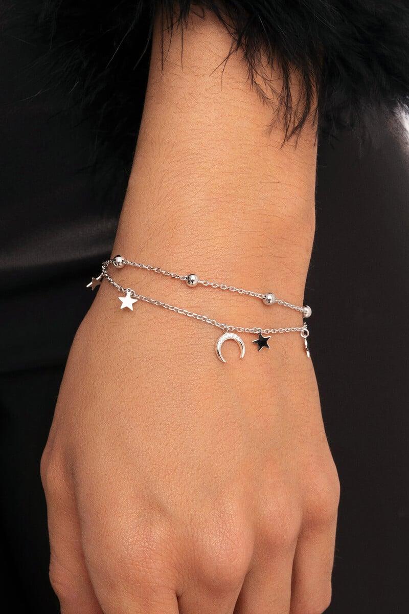 Cortefiel Pulsera Lunera Plata