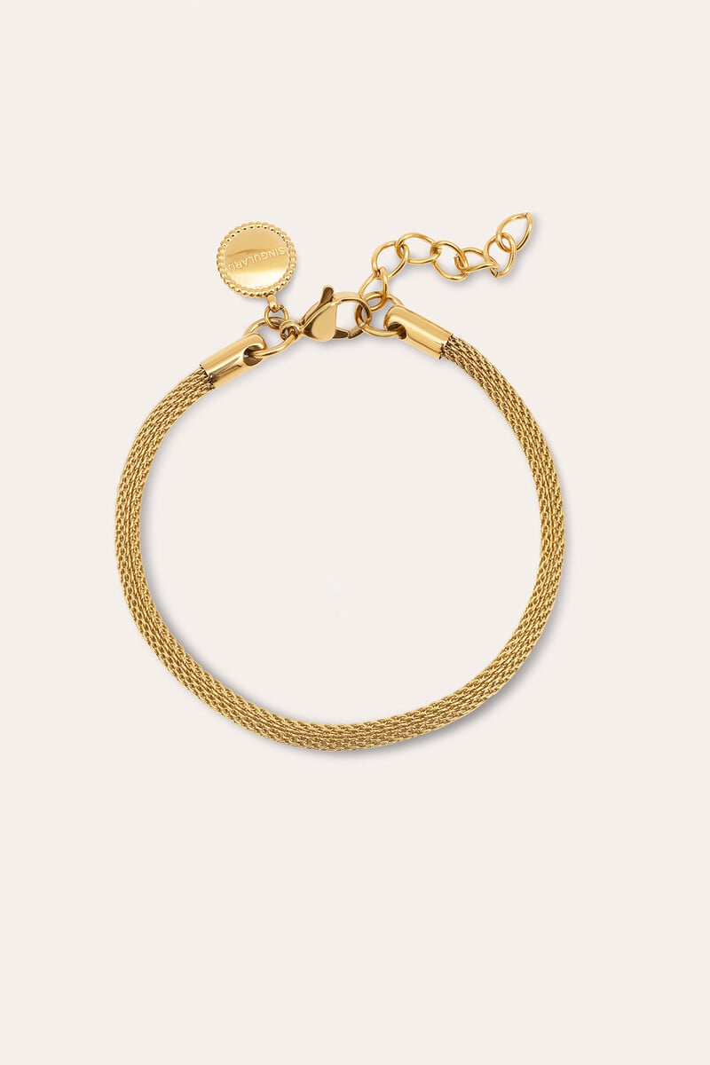 Cortefiel Pulsera Mara Acero Baño Oro