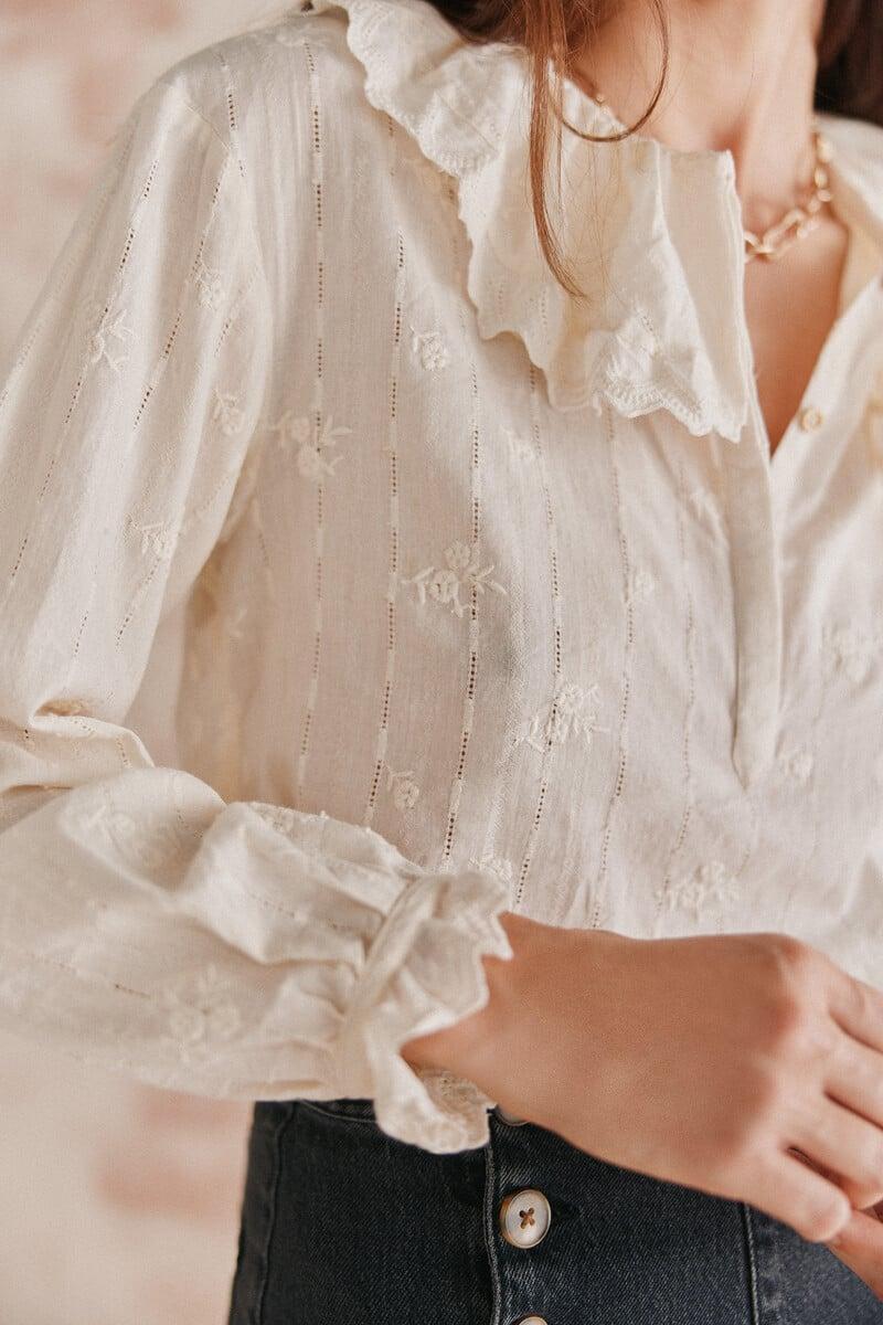 Cortefiel Reyes. Blusa Cuello Maxi