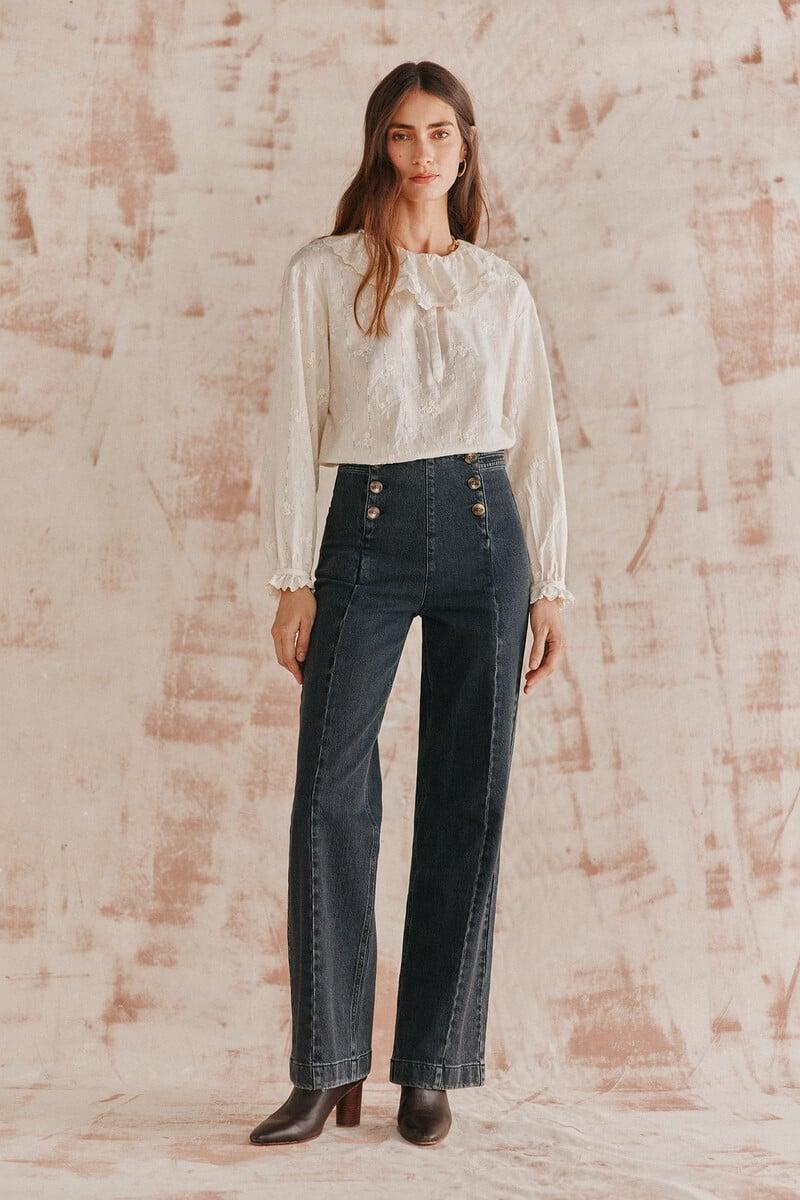 Cortefiel Reyes. Blusa Cuello Maxi