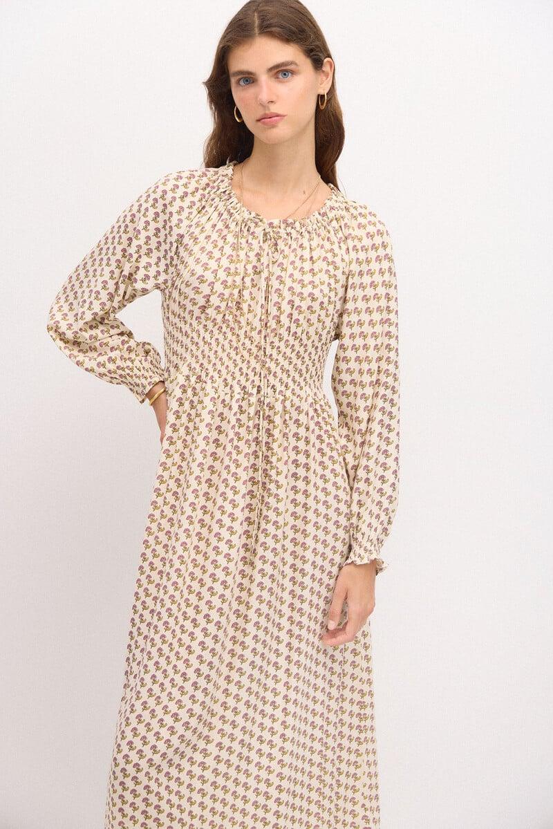 Cortefiel Romelia. Vestido Estampado Sello