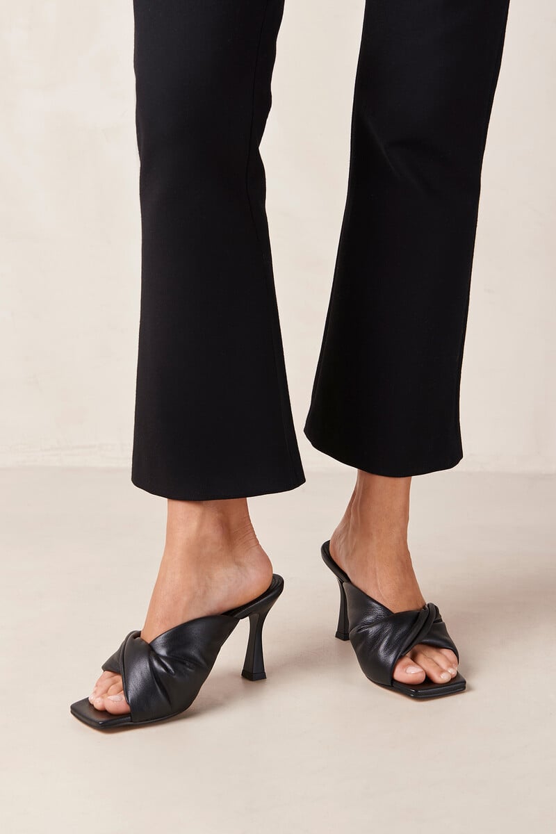 Cortefiel Sandalias Mermaid En Piel Color Negro