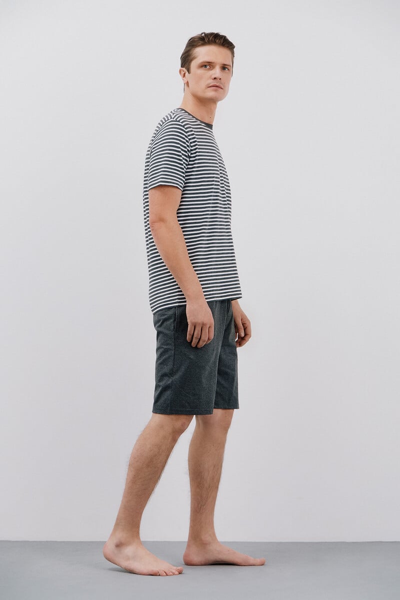 Cortefiel Set De Pijama Corto Punto