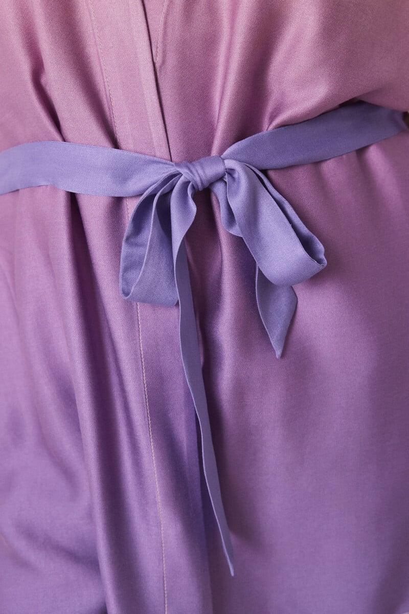 Cortefiel Set Pijama Largo Satén Degradado