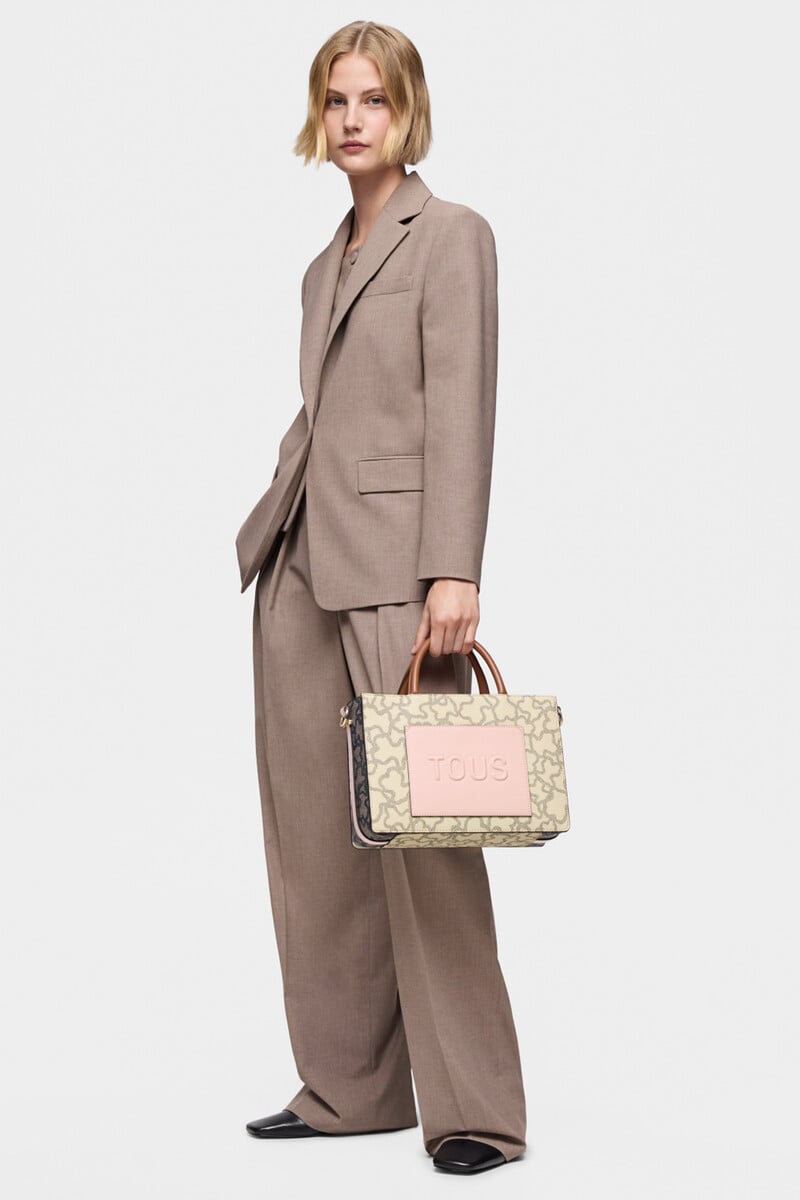 Cortefiel Shopper Mediano Amaya Beige Kaos Icon