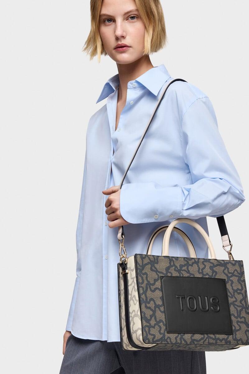 Cortefiel Shopper mediano Amaya negro Kaos Icon