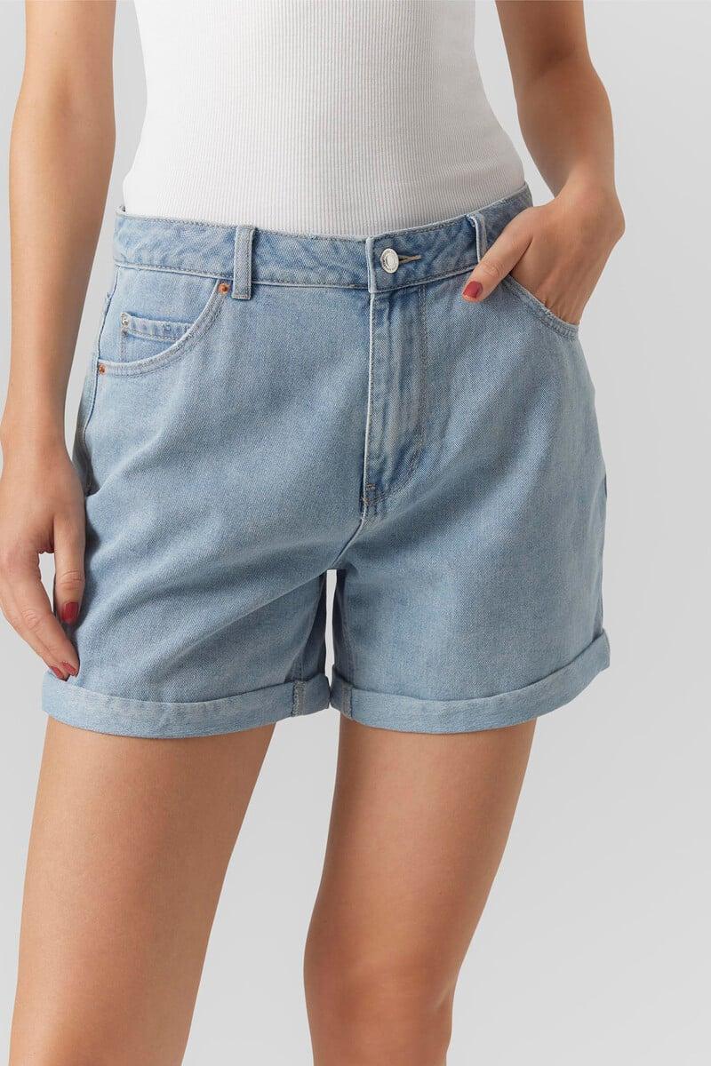 Cortefiel Short Vaquero De Mujer Corte Regular